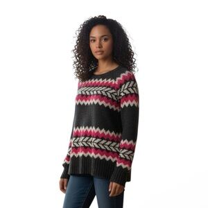 American Eagle Women’s size large Nordic fair isle wool blend sweater